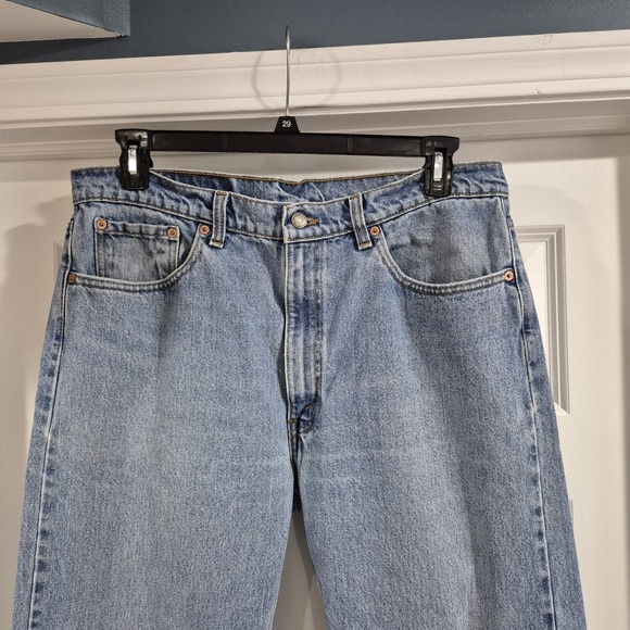 Vtg Levis 505 Jeans Mens 38x34 Straight Regular 100% Cotton Y2K 90s Classic - Picture 5 of 11